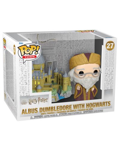 Фигура Funko POP! Town: Harry Potter - Dumbledore with Hogwarts #27 - 2