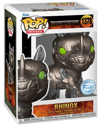 Фигура Funko POP! Movies: Transformers - Rhinox (Rise of the Beasts) (Special Edition) #1378 - 2