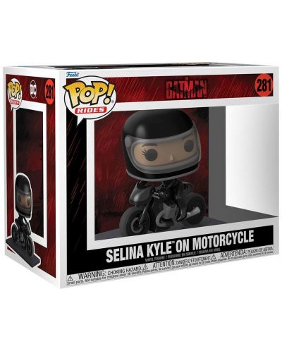 Фигура Funko POP! Rides: The Batman - Selina Kyle on Motorcycle #281 - 2