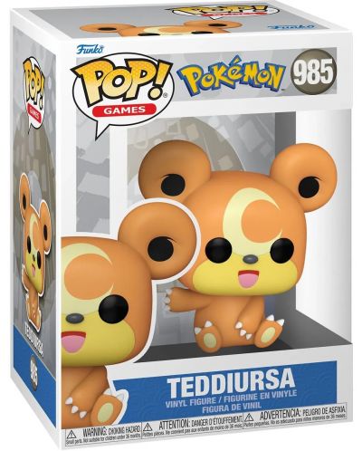 Фигура Funko POP! Games: Pokemon - Teddiursa #985 - 2