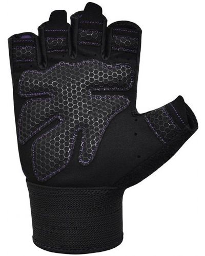 Фитнес ръкавици RDX - W1 Half+,  лилави/черни - 6