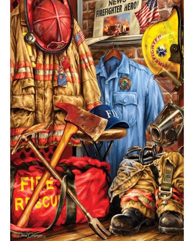 Пъзел Master Pieces от 1000 части - Пожарникари и спасители, Дона Гелснигър - 2