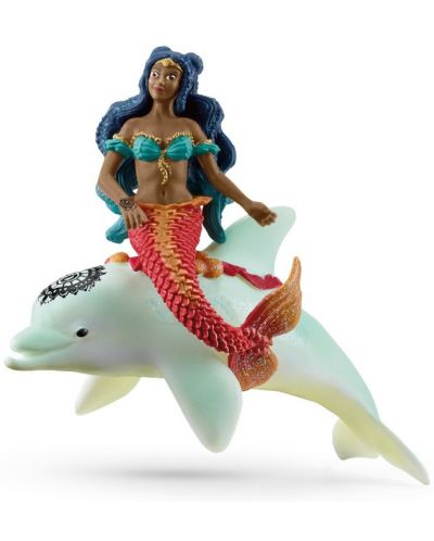 Фигурка Schleich Bayala - Изабела, върху делфин - 1