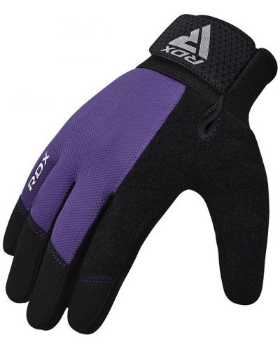 Фитнес ръкавици RDX - W1 Full Finger+,  лилави/черни - 5
