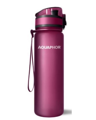 Филтрираща бутилка за вода Aquaphor - City, 160012, 0.5 l, руби - 1
