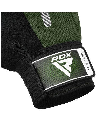 Фитнес ръкавици RDX - W1 Full Finger , зелени/черни - 5