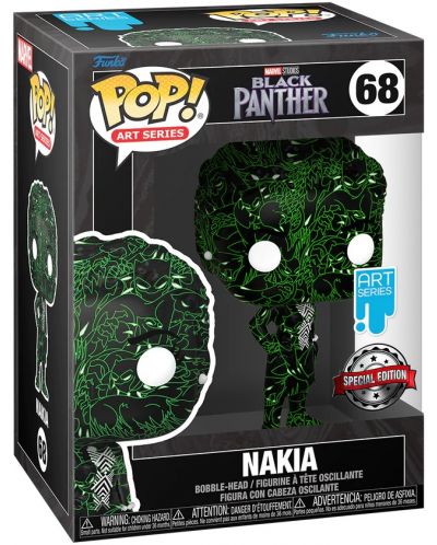 Фигура Funko POP! Marvel: Black Panther - Nakia (Art Series) (Special Edition) #68 - 2
