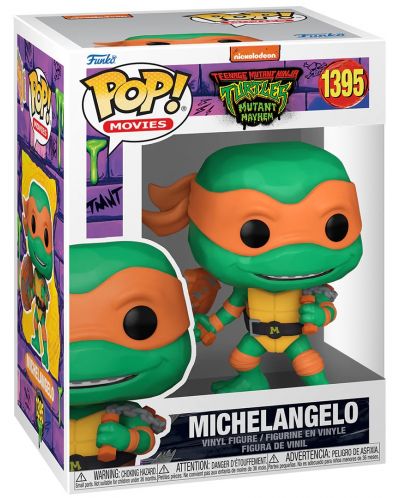 Фигура Funko POP! Movies: TMNT Mutant Mayhem - Michelangelo #1395 - 2