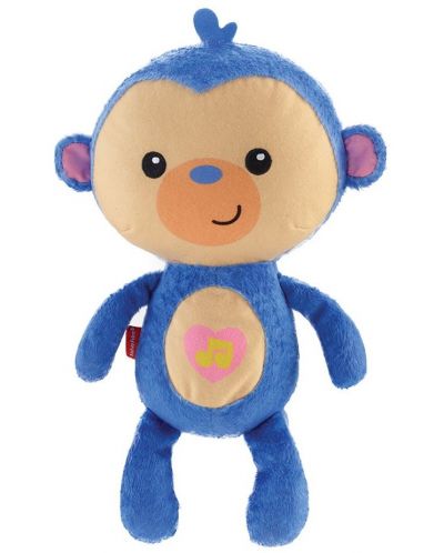 Плюшена играчка Fisher Price - Маймунка, светеща и музикална - 1
