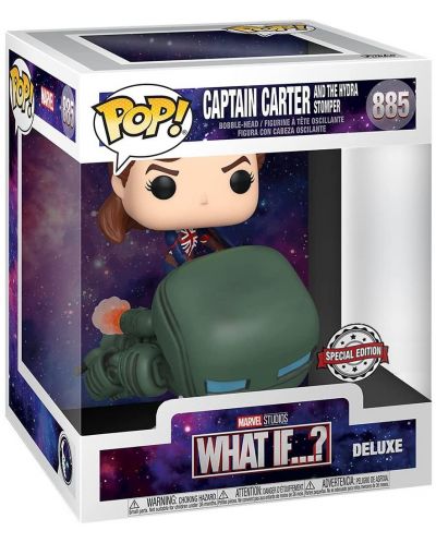 Фигура Funko POP! Deluxe: What If…? - Captain Carter and the Hydra Stomper (Special Edition) #885 - 3