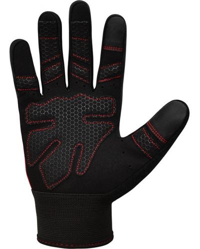 Фитнес ръкавици RDX - W1 Full Finger,  червени/черни - 3