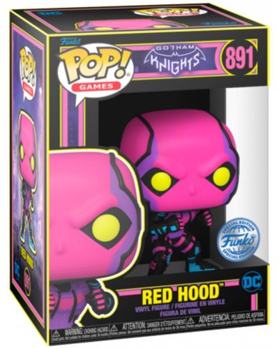 Фигура Funko POP! Games: Gotham Knights - Red Hood (Blacklight) (Special Edition) #891 - 2