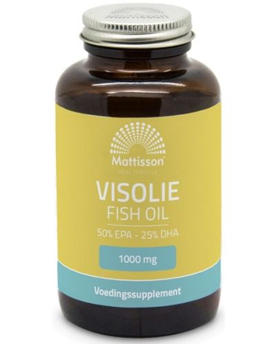 Fish oil, 1000 mg, 60 капсули, Mattisson Healthstyle - 1