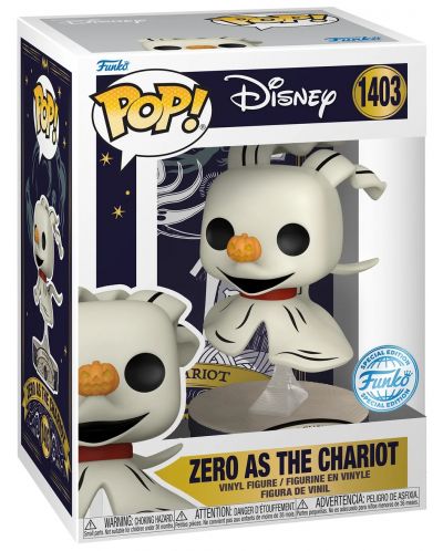 Фигура Funko POP! Disney: The Nightmare Before Christmas - Zero as the Chariot (Special Edition) #1403 - 2