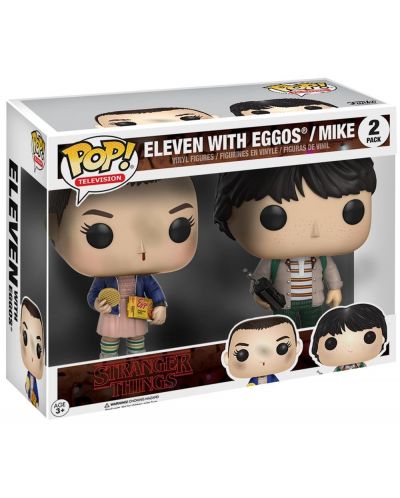 Фигура Funko Pop! Television: Stranger Things - Eleven and Mike (2 Pack) - 2