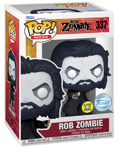 Фигура Funko POP! Rocks: Rob Zombie - Rob Zombie (Glows in the Dark) (Special Edition) #337 - 2