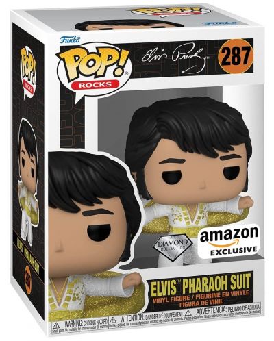Фигура Funko POP! Rocks: Elvis Presley - Elvis (Pharaoh Suit) (Diamod Collection) (Amazon Exclusive) #287 - 2