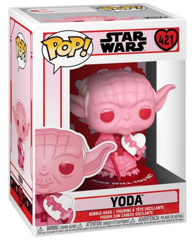 Фигура Funko POP! Movies: Star Wars - Valentines (Yoda with heart) #421 - 2