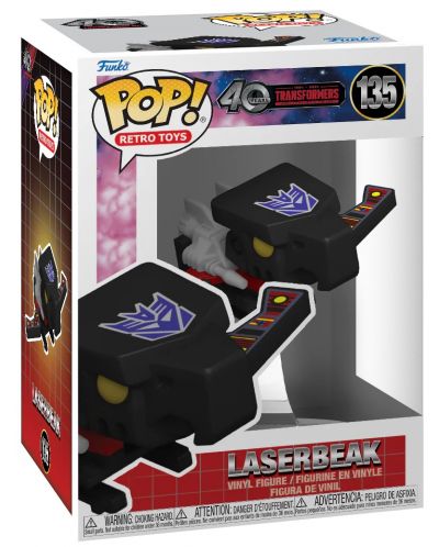 Фигура Funko POP! Retro Toys: Transformers - Laserbeak (40 Years Transformers) #135 - 3