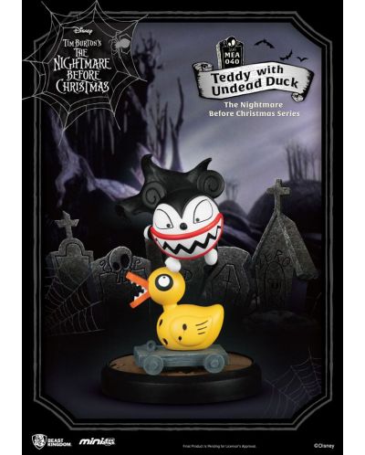 Фигура Beast Kingdom Disney: Nightmare Before Christmas - Teddy with Undead Duck (Mini Egg Attack), 8 cm - 2