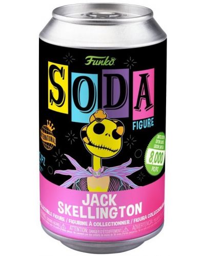 Фигура Funko POP! Soda: Nightmare Before Christmas - Jack Skellington with Snake (Black Light) (Limited Edition) - 4