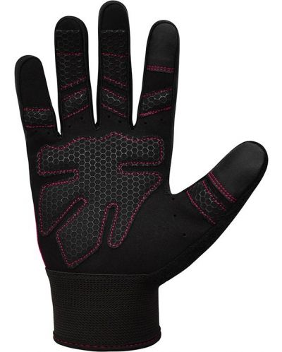 Фитнес ръкавици RDX - W1 Full Finger,  розови/черни - 3