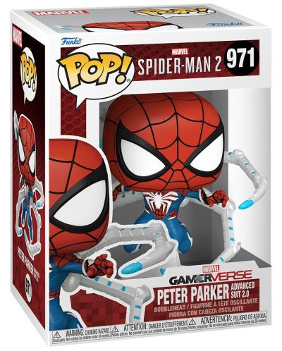 Фигура Funko POP! Marvel: Spider-Man - Peter Parker (Advanced Suit 2.0) (Gamerverse) #971 - 2