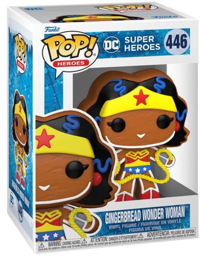 Фигура Funko POP! DC Comics: Holiday - Gingerbread Wonder Woman #446 - 2