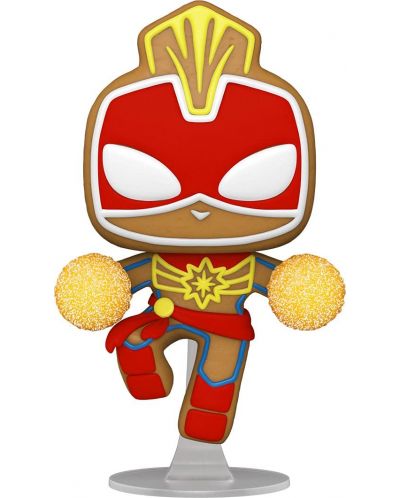 Фигура Funko POP! Marvel: Holiday - Gingerbread Captain Marvel #936 - 1