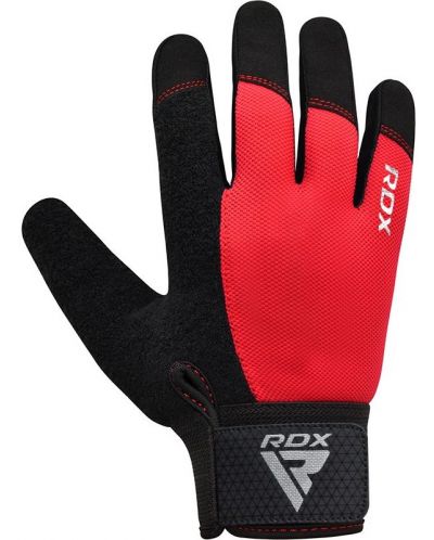 Фитнес ръкавици RDX - W1 Full Finger+,  червени/черни - 3