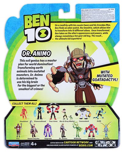 Фигурка Ben 10 - Dr. Animo, базова - 2