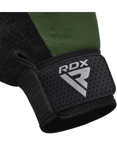 Фитнес ръкавици RDX - W1 Half+,  зелени/черни - 6