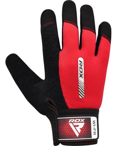 Фитнес ръкавици RDX - W1 Full Finger,  червени/черни - 2