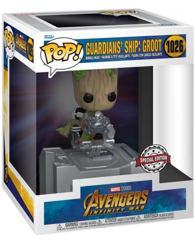 Фигура Funko POP! Deluxe: Avengers - Guardians' Ship: Groot (Special Edition) #1026 - 2