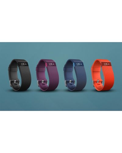 Смарт гривна Fitbit Charge HR - L размер, оранжева - 3