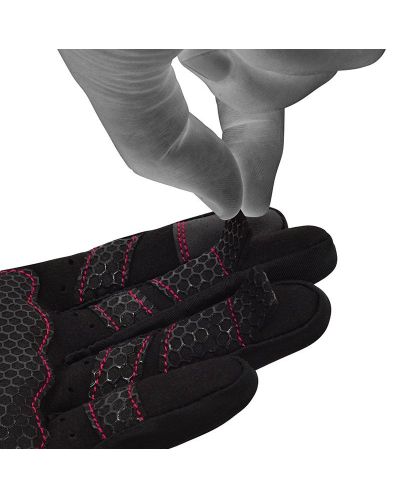 Фитнес ръкавици RDX - W1 Full Finger+,  розови/черни - 8