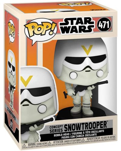 Фигура Funko POP! Movies: Star Wars - Snowtrooper (Concept Series) #471 - 2