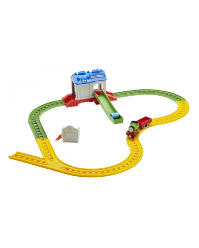 Комплект за игра Fisher Price Thomas & Friends Collectible Railway - Пърси в спасителния център - 1