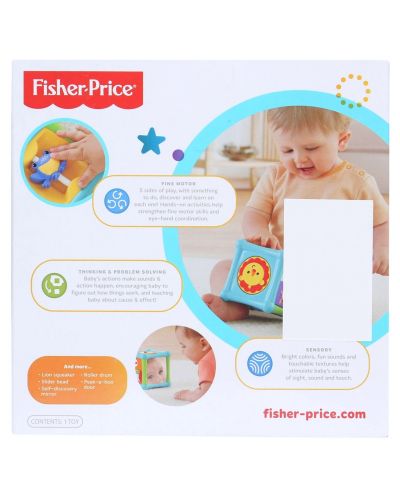 Занимателен куб Fisher Price - Животни - 2