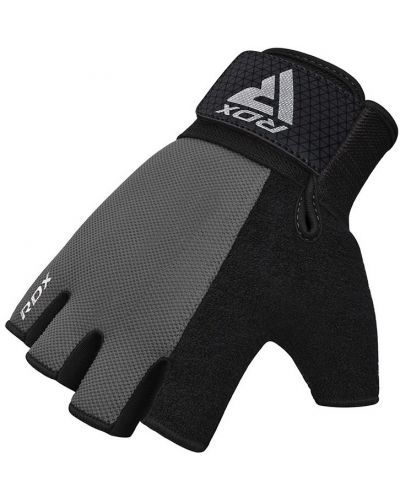 Фитнес ръкавици RDX - W1 Half+,  сиви/черни - 5