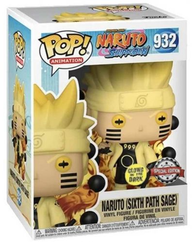 Фигура Funko POP! Animation: Naruto - Naruto (Sixth Path Sage) (Glows in the Dark) #932 - 2