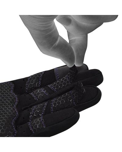 Фитнес ръкавици RDX - W1 Full Finger+,  лилави/черни - 7