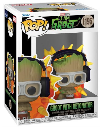 Фигура Funko POP! Marvel: I Am Groot - Groot with Detonator #1195 - 2