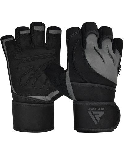 Фитнес ръкавици RDX - Micro Plus,  сиви/черни - 1