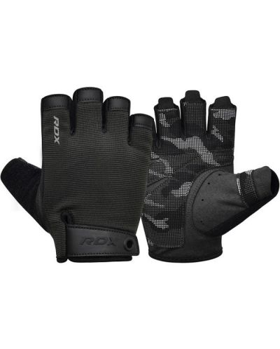 Фитнес ръкавици RDX - T2 Half Finger Plus, размер L, черни - 1