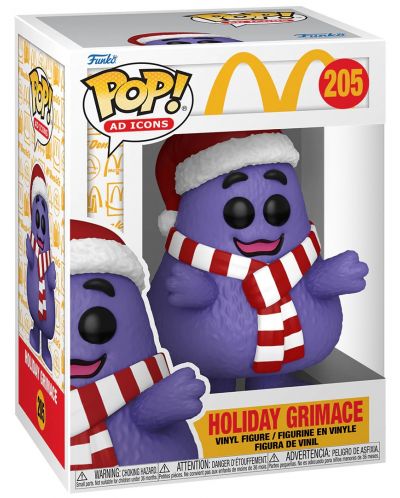 Фигура Funko POP! Ad Icons: McDonald's - Holiday Grimace #205 - 2