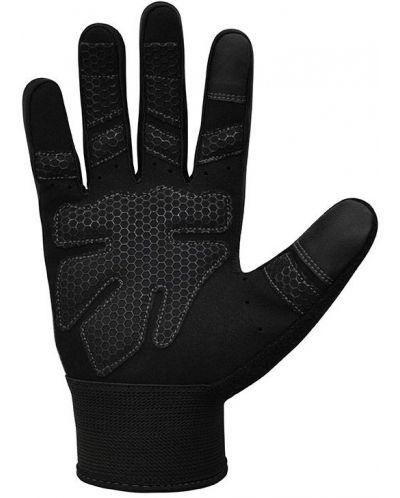 Фитнес ръкавици RDX - W1 Full Finger+,  сиви/черни - 4