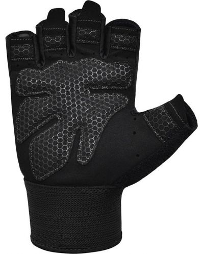 Фитнес ръкавици RDX - W1 Half,  сиви/черни - 6
