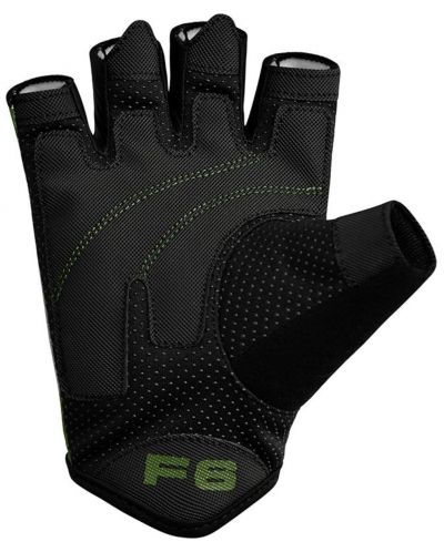 Фитнес ръкавици RDX - Sumblimation F6 , черни/зелени - 2