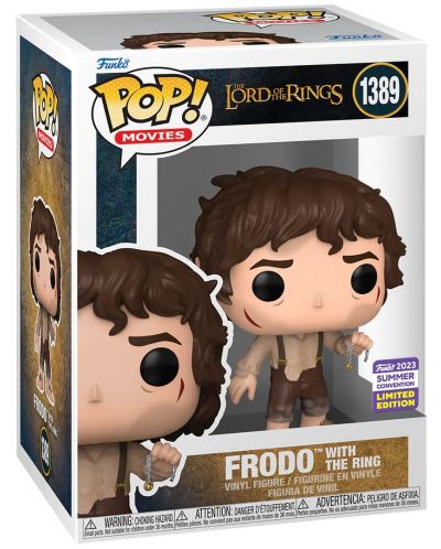 Фигура Funko POP! Movies: The Lord of the Rings - Frodo with the Ring (Convention Limited Edition) #1389 - 2